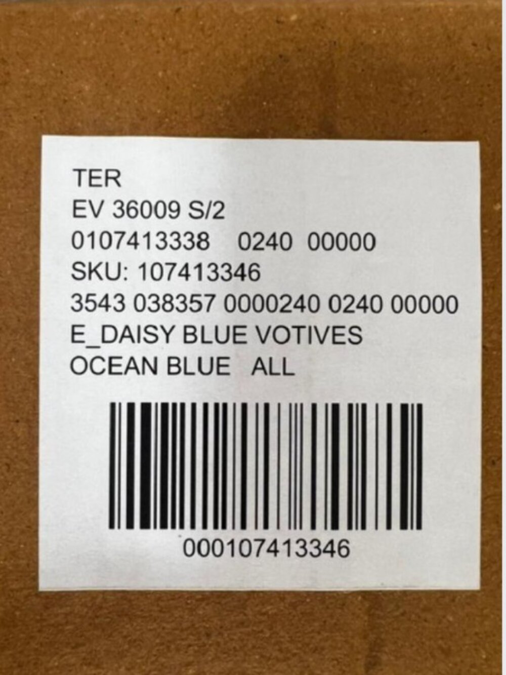 Anthropologie / Terrain Etched Daisy Glass Votives in Ocean Blue, Set of 2 - NWT - Picture 5 of 5